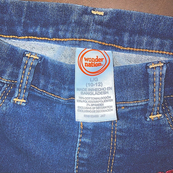 Girls size 7/8 Wondernation jeans - Picture 3 of 15